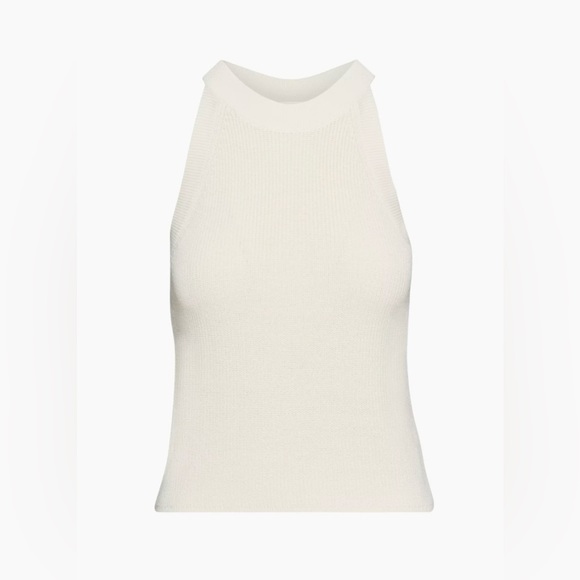 Aritzia/Wilfred - Knit Halter Tank Top - Orris - Picture 2 of 7